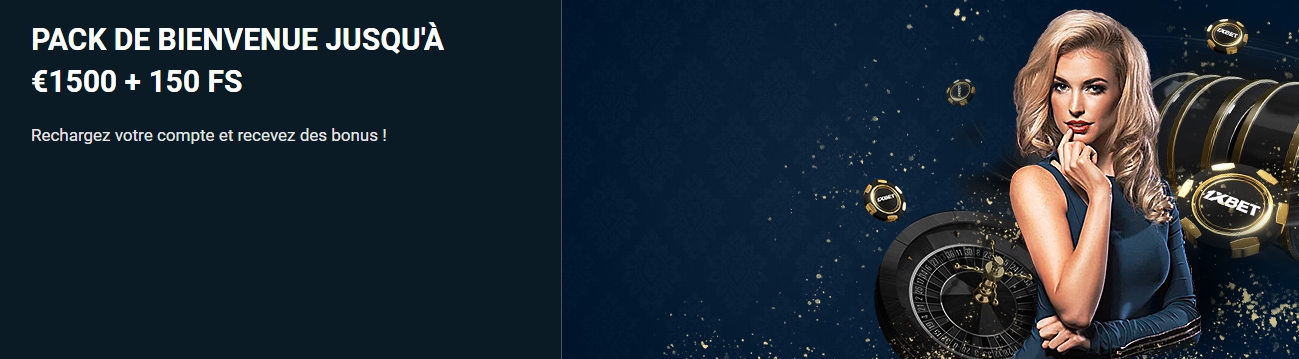 Le 1xBet bonus de bienvenue